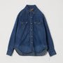 8.5oz DENIM WESTERNSHIRT (Sawtooth Flap Pockets)