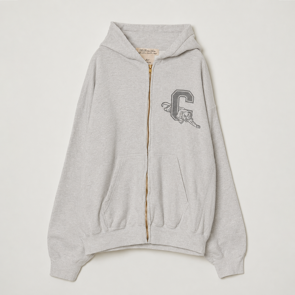 SP Processed Back-brushed Zip Hoodie (C)