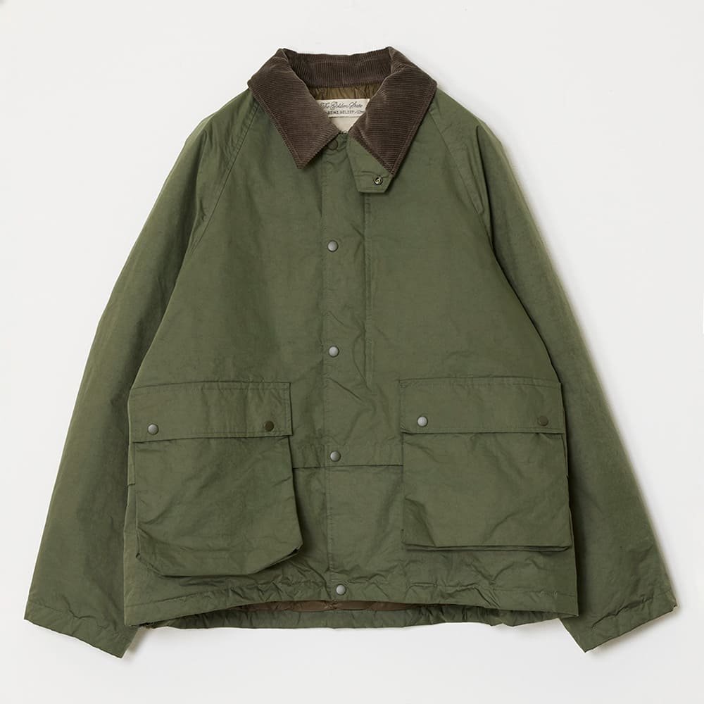 Water-repellent coated polyester hunting down jacket